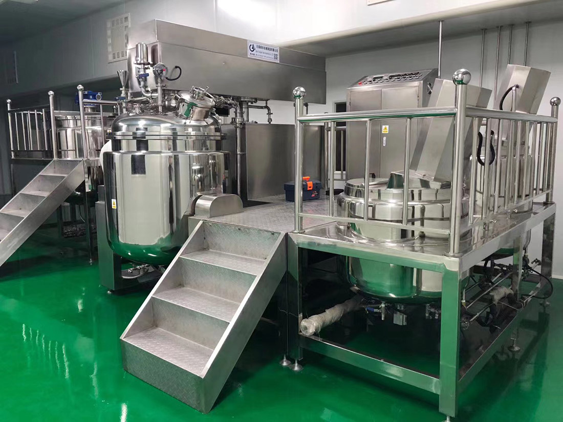 Large Scale Cream Mayonnaise Vacuum Homogenizer Emulsifying Mixer