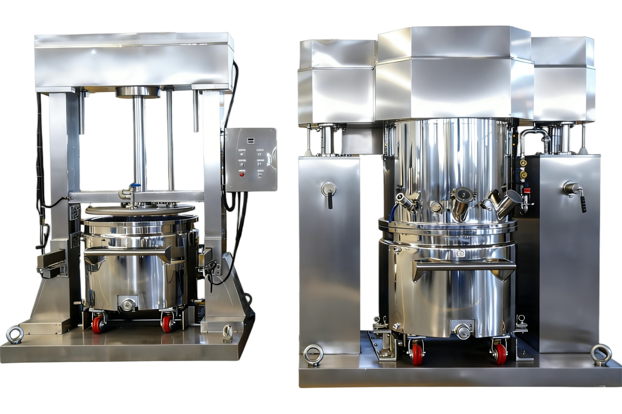 300L Double Planetary Mixer with Press Feeder