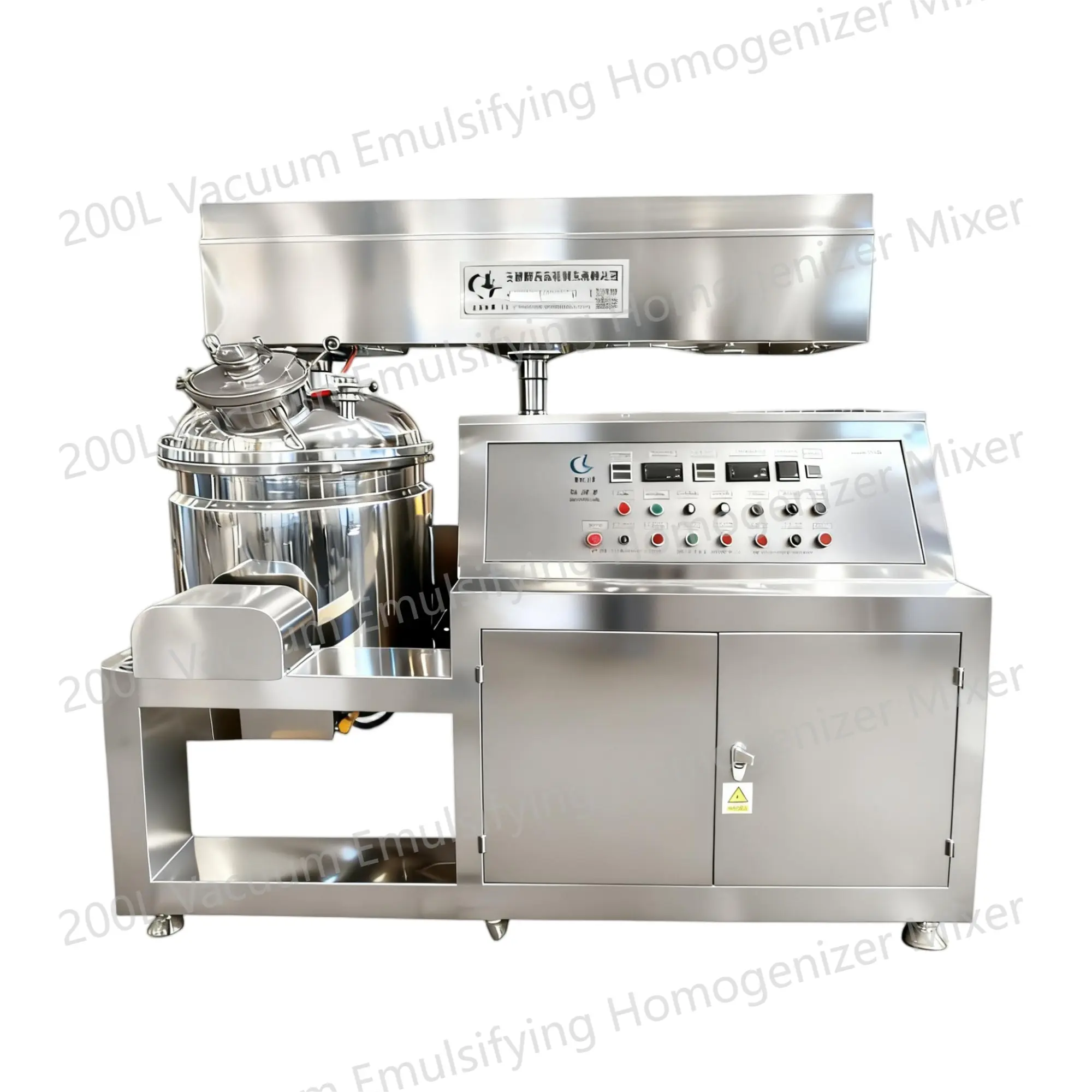 200L Vacuum Emulsifying Homogenizer Mixer