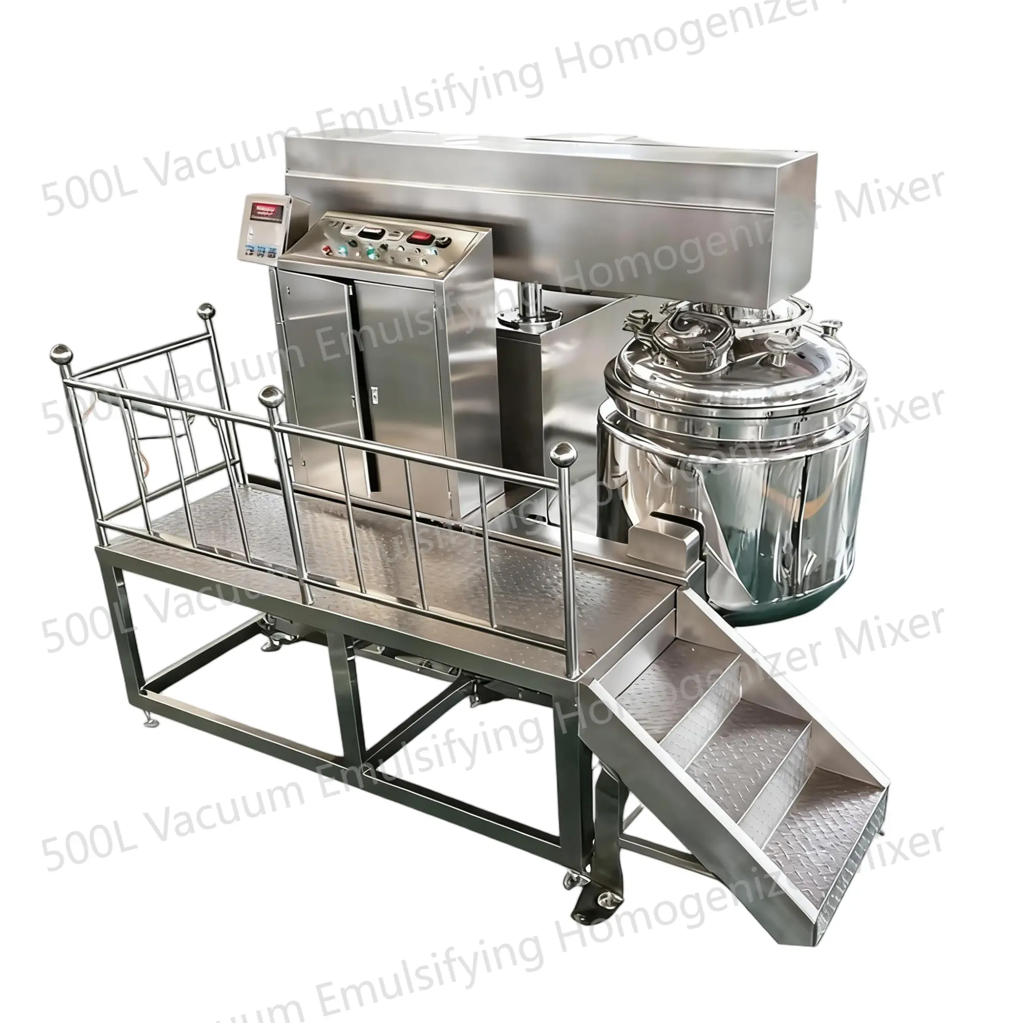 500L Vacuum Emulsifying Homogenizer Mixer