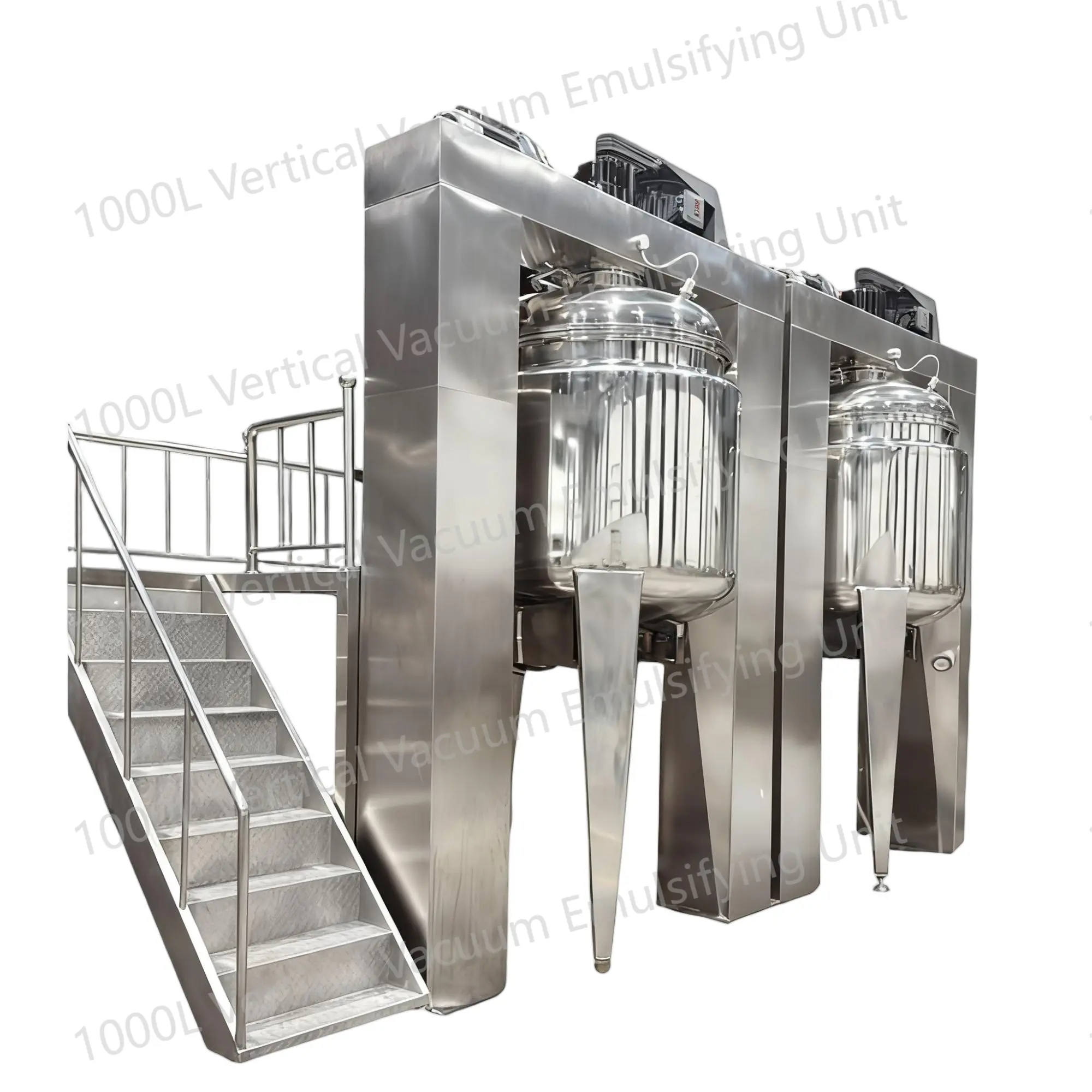 1000L Vertical Vacuum Emulsifying Unit