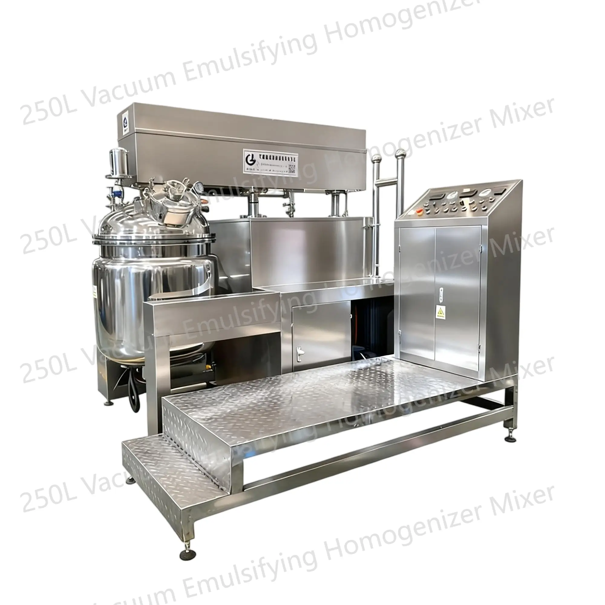 250L Vacuum Emulsifying Homogenizer Mixer