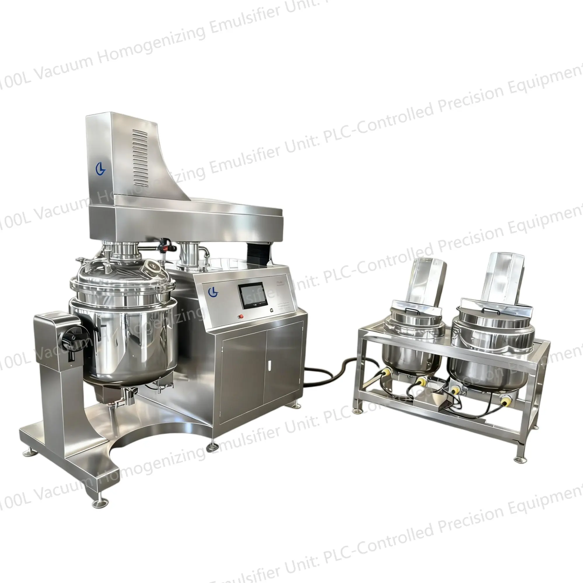 100L Vacuum Homogenizing Emulsifier Unit: PLC-Controlled Precision Equipment