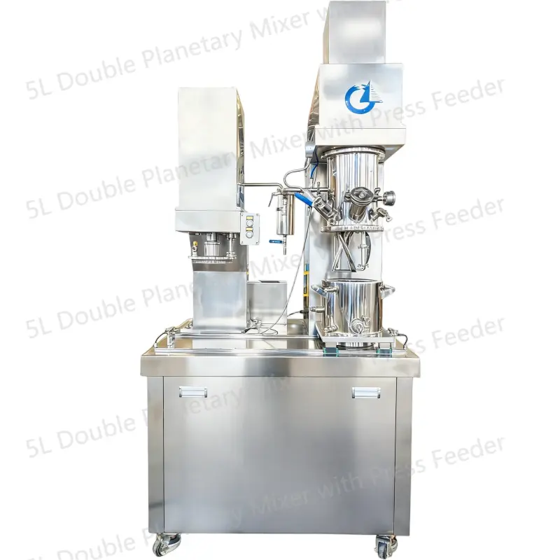 5L Double Planetary Mixer with Press Feeder