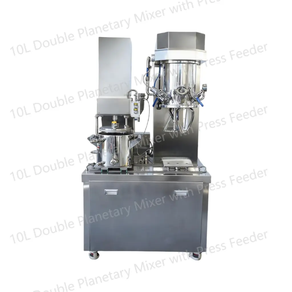 10L Double Planetary Mixer with Press Feeder